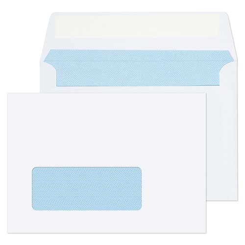 Blake Purely Everyday White Window Peel & Seal Wallet 114x162mm 100gsm Pack 1000 Code 1884