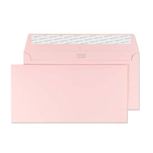 Blake Creative Colour Baby Pink Peel & Seal Wallet 114X229mm 120Gm2 Pack 500 Code 201 3P Blake Envelopes