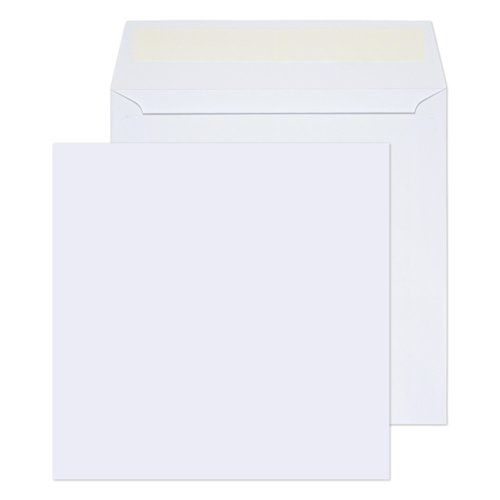 Blake Everyday Ultra White Wove Peel & Seal Square Wallet 155x155mm 120gsm Pack 500 Code 2155PS