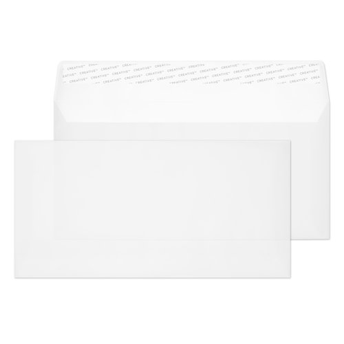 Blake Senses Translucent White Peel & Seal Wallet 114x229mm 110gsm Pack 250 Code 215