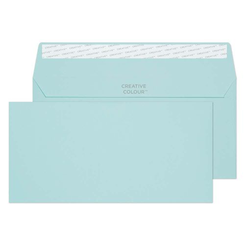 Blake Creative Colour Cotton Blue Peel & Seal Wallet 114X229mm 120Gm2 Pack 500 Code 218 3P Blake Envelopes