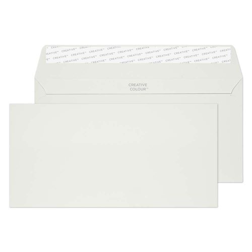 Pastel Wallet Envelope 114x229mm Superseal Smoke Grey 120gsm Boxed 500 Plain Envelopes EN9988