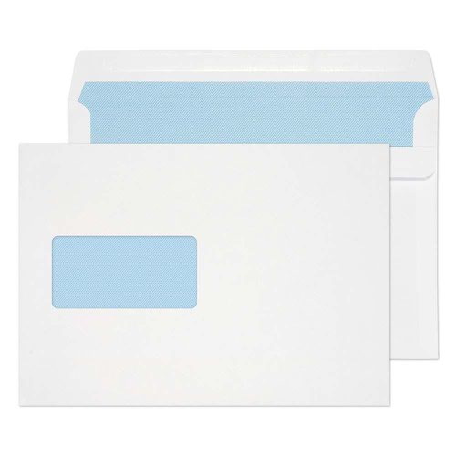 Blake Purely Everyday White Window Self Seal Wallet 162X229mm 100Gm2 Pack 500 Code 22708 3P Blake Envelopes