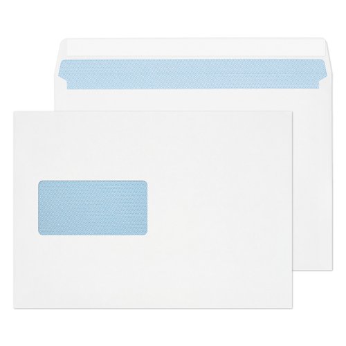 Blake Everyday White Window Peel & Seal Wallet 162x229mm 100gsm Pack 500 Code 23708