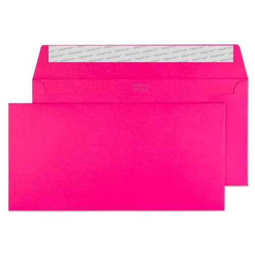 Blake Creative Colour Shocking Pink Peel & Seal Wallet 114X229mm 120Gm2 Pack 500 Code 242 3P