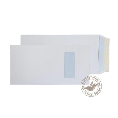 Blake Purely Everyday White Window Peel & Seal Pocket 305X152mm 100Gm2 Pack 250 Code 2501 3P