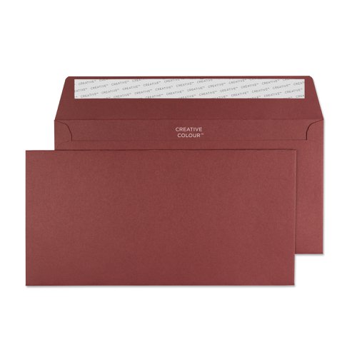 Blake Creative Colour Bordeaux Peel & Seal Wallet 114X229mm 120Gm2 Pack 25 Code 25222 3P