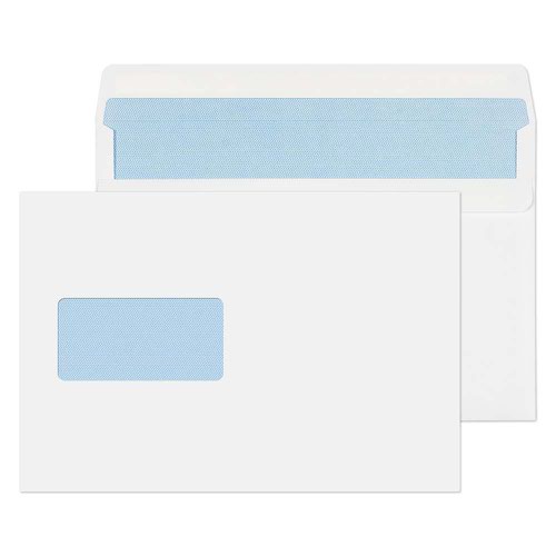 Blake Purely Everyday White Window Self Seal Wallet 162X238mm 90Gm2 Pack 500 Code 2808 3P Blake Envelopes