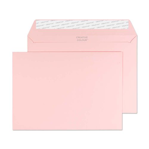 Pastel Wallet Envelope C5 162x229mm Superseal Baby Pink 120gsm Boxed 500 Plain Envelopes EN9990