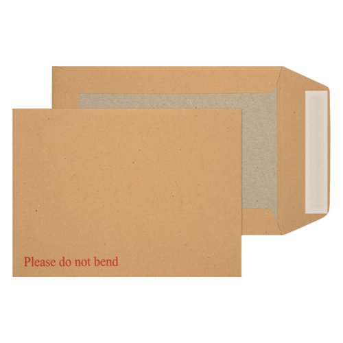 Blake Purely Packaging Board Back Pocket Peel and Seal Manilla 115gsm 190×140mm (Pack 125) Code 3112