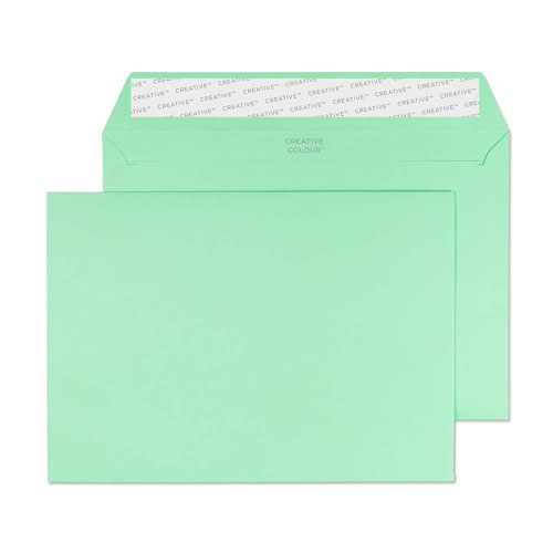 Pastel Wallet Envelope C5 162x229mm Superseal Apple Green 120gsm Boxed 500 Plain Envelopes EN9979
