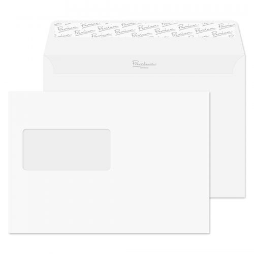 Blake Premium Business Wallet Window Peel and Seal Ice White Wove C5 120gsm (Pack 500) Code 31708