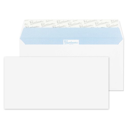 Blake Premium Office Ultra White Wove Peel & Seal Wallet 110x220mm 120gsm Pack 25 Code 32213