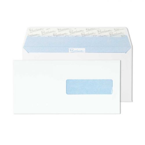 Blake Premium Office Ultra White Wove Wallet Peel and Seal Swedish Window DL (Pack 500) Code 32276SE