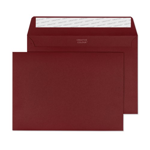 Blake Creative Colour Bordeaux Peel & Seal Wallet 162X229mm 120Gm2 Pack 500 Code 322 3P