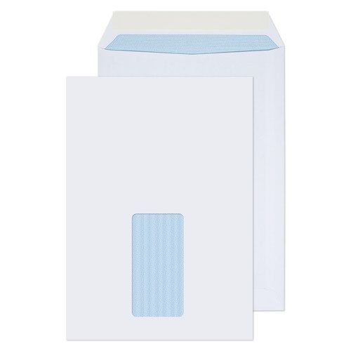 Langstane Envelopes C5 White Window Pocket 120gsm Peel & Seal [Box 500] 33084