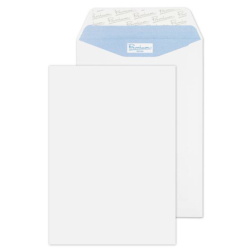 Blake Premium Office Ultra White Wove Peel & Seal Pocket 229X162mm 120Gm2 Pack 50 Code 34114 3P Blake Envelopes