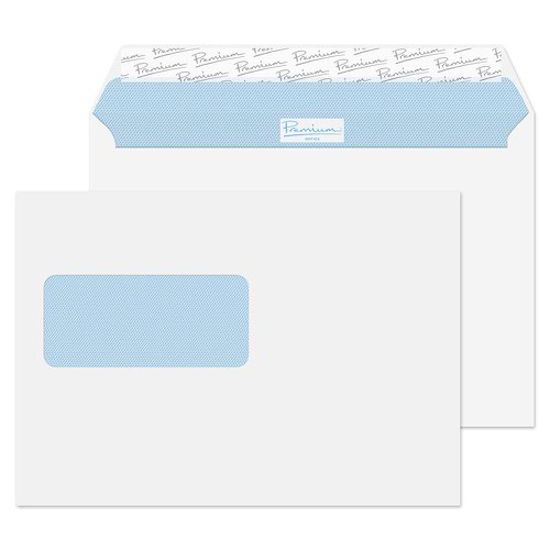 Blake Premium Office Ultra White Wove Window Peel & Seal Wallet 162X229mm 120G Pk25 Code 34213W 3P Blake Envelopes
