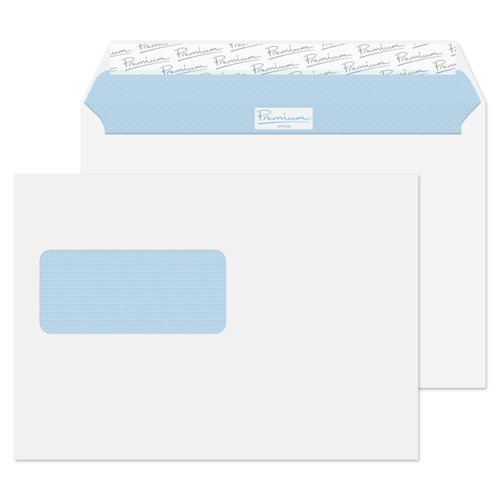 Blake Premium Office Ultra White Wove Window Peel & Seal Wallet 162x229mm 120gsm Pack 25 Code 34213W