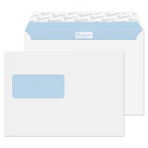 Blake Premium Office Wallet Window Peel and Seal Ultra White Wove C5 120gsm (Pack 500) Code 34217