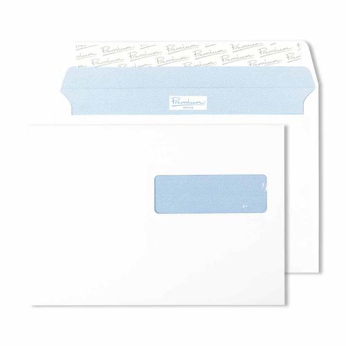 Blake Premium Office Ultra White Wove Window Peel & Seal Wallet 162X229mm 120G Pk500 Code 34276Se 3P Blake Envelopes