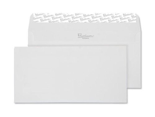 Blake Premium Business High White Wove Peel & Seal Wallet 110x220mm 120gsm Pack 25 Code 35254