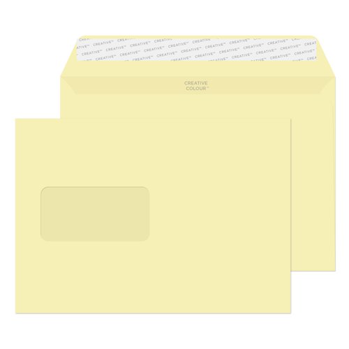 Blake Creative Colour Clotted Cream Window Peel & Seal Wallet 162X229mm 120Gm2 Pack 500 Code 353W 3P