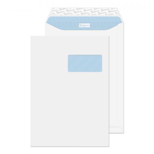 Blake Premium Office Ultra White Wove Pocket Peel and Seal French Window C4 (Pack 250) Code 36136FR