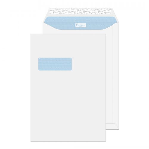 Blake Premium Office Ultra White Wove Pocket Peel and Seal Norwegian Window C4 (Pk 250) Code 36186NR
