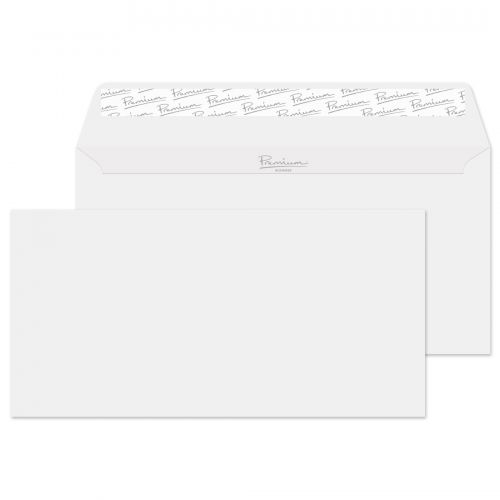 Blake Premium Business Wallet Peel and Seal Diamond White Wove DL 110x220mm 120gsm (Pk25) Code 36254