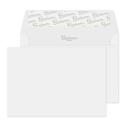 Blake Premium Business Brilliant White Wove Peel & Seal Wallet 114X162mm 120G Pk25 Code 37154 3P Blake Envelopes