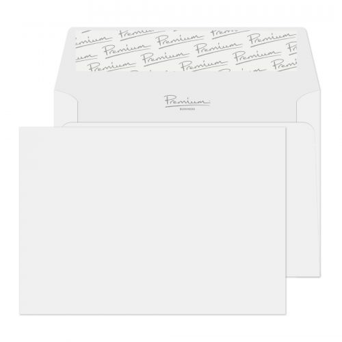 Blake Premium Business Brilliant White Wove Peel & Seal Wallet 114X162mm 120G Pk50 Code 37155 3P