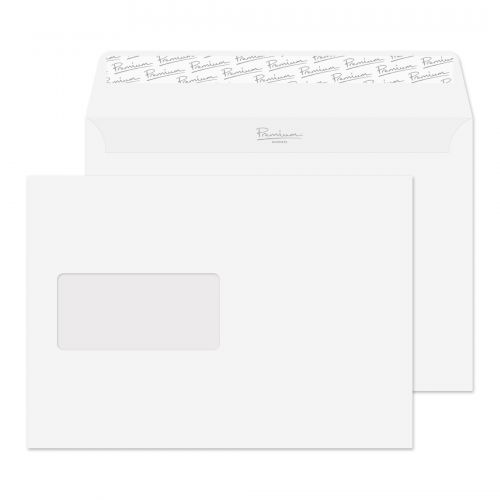Blake Premium Business Wallet Window Peel and Seal Brilliant White C5 120gsm (Pack 500) Code 37708