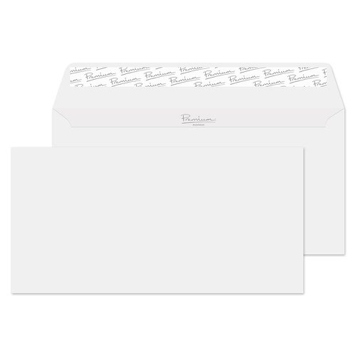 Blake Premium Business Brilliant White Peel & Seal Wallet 110X220mm 120Gm2 Pack 500 Code 37882 3P Blake Envelopes