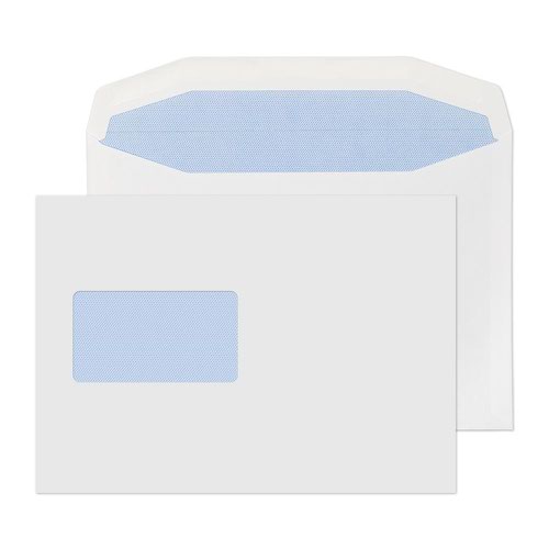 Blake Purely Everyday White Window Gummed Mailer 162x229mm 90gsm Pack 500 Code 3802CBC