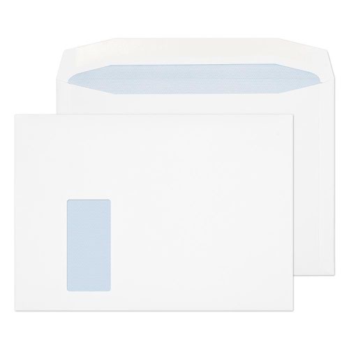 Blake Purely Everyday White Window Gummed Mailer 229x324mm 100gsm Pack 250 Code 3810CBC