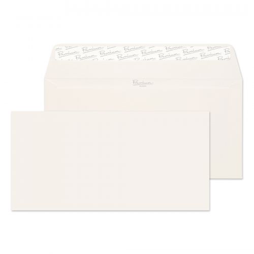 Blake Premium Business Wallet Peel and Seal High White Laid DL 110x220mm 120gsm (Pk 500) Code 39882