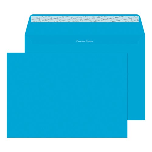 Blake Creative Colour Caribbean Blue Peel & Seal Wallet 229X324mm 120Gm2 Pack 250 Code 410 3P