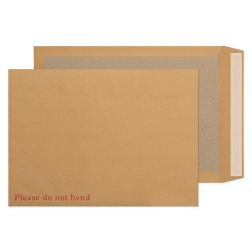 Heavy duty board back envelopes in white and manilla, made using 1000 micron backing board and a heavyweight face paper to ensure protection when posting bendable items.