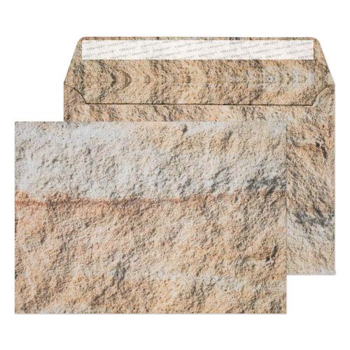 Pack of 20 C5 envelopes made from printed natural limestone effect paper. An attention grabbing and unusual product that is suitable for use in creative mailings, marketing campaigns and extra special correspondence 