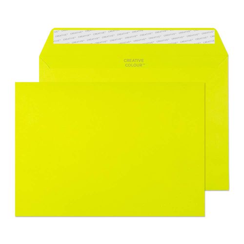 Buy a 25 pack of Acid Green coloured envelopes in a C5 peel & seal wallet. Suitable for creative marketing, greeting cards and invitations, leaflets and much more! 