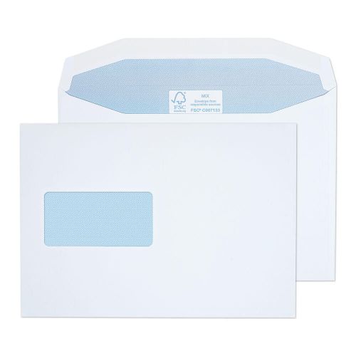 Blake Purely Everyday White Window Gummed Mailer 162x229mm 115gsm Pack 500 Code 4808