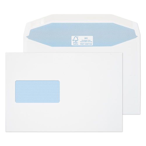 Blake Purely Everyday White Window Gummed Mailer 162x238mm 115gsm Pack 500 Code 4908