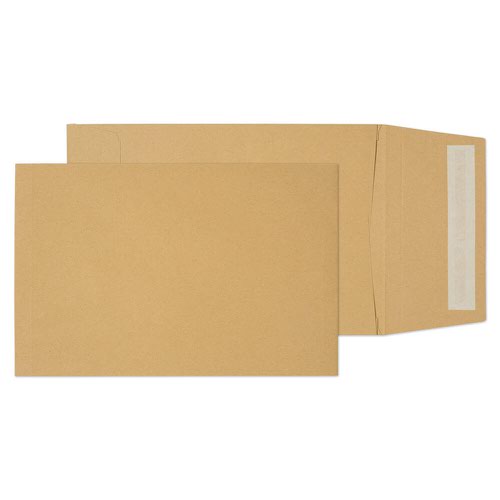 Blake Purely Packaging Manilla Peel & Seal Gusset Pocket 229x162mm 120gsm Pack 125 Code 5000
