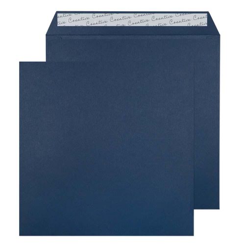 Blake Creative Colour Oxford Blue Peel & Seal Square Wallet 220X220mm 120Gm2 Pack 250 Code 520 3P