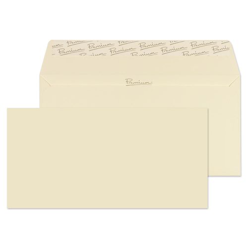 Blake Premium Business Cream Wove Peel & Seal Wallet 110X220mm 120Gm2 Pack 50 Code 61255 3P Blake Envelopes