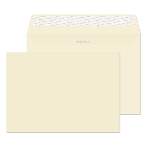 Blake Premium Business Envelopes C5 Cream Wove Wallet Plain Peel and Seal 120gsm 162x229mm (Pack 50) - 61455