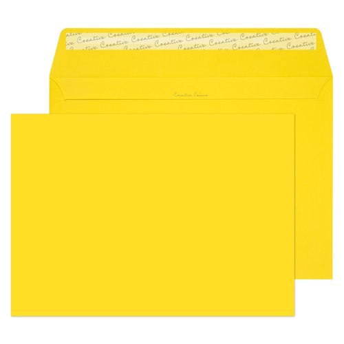 Blake Creative Colour Banana Yellow Peel & Seal Wallet 229X324mm 120Gm2 Pack 10 Code 63403 3P