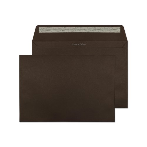 Blake Creative Colour Bitter Chocolate Peel & Seal Wallet 229X324mm 120Gm2 Pack 10 Code 63426 3P