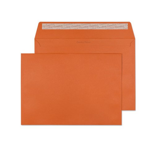 Blake Creative Colour Marmalade Orange Peel & Seal Wallet 229X324mm 120Gm2 Pack 10 Code 63428 3P